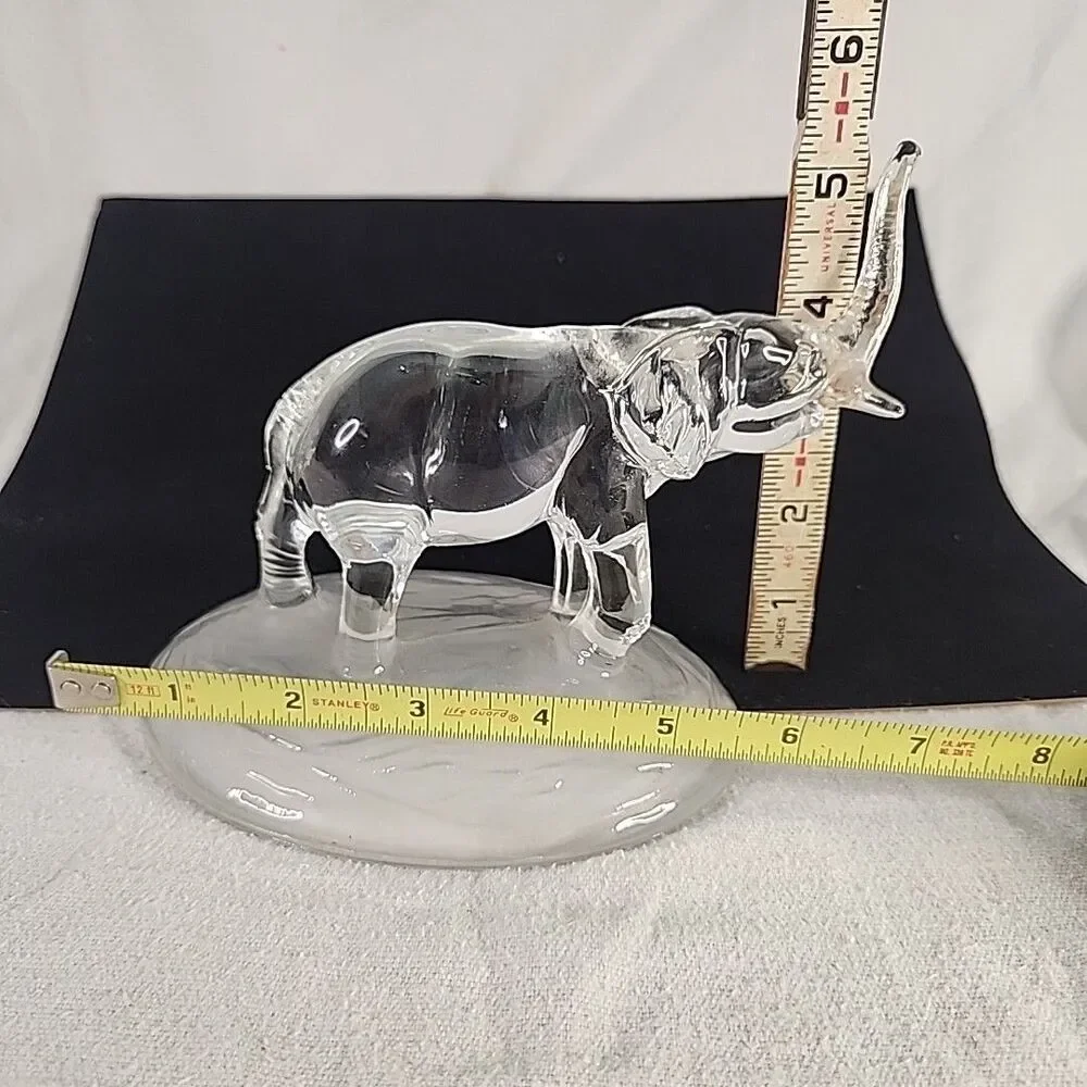 Elephant Cristal D’Arques Trunk Up 24% Lead Crystal 6 3/4
